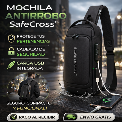 SafeCross™ – Bolso Cruzado Antirrobo Premium + ¡ENVÍO GRATIS!🔥