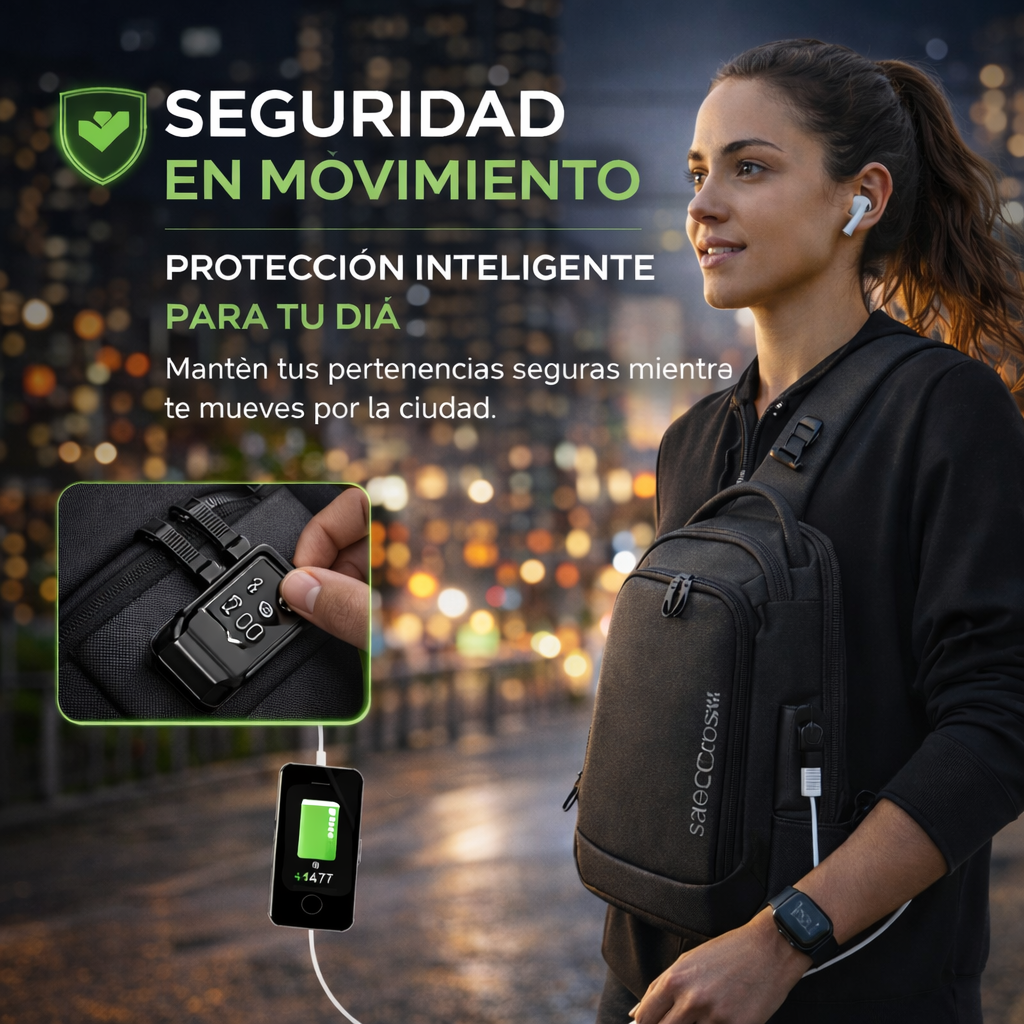 SafeCross™ – Bolso Cruzado Antirrobo Premium + ¡ENVÍO GRATIS!🔥