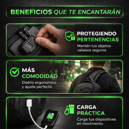 SafeCross™ – Bolso Cruzado Antirrobo Premium + ¡ENVÍO GRATIS!🔥