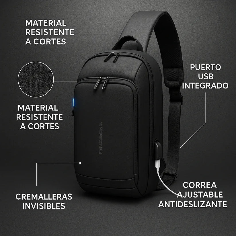 SafeCross™ – Bolso Cruzado Antirrobo Premium + ¡ENVÍO GRATIS!🔥